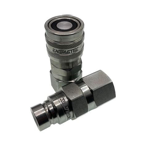 Pair of Hydraulic Flat Face Quick Connect Couplers sizes 1/2" 5/8" 3/4 ...