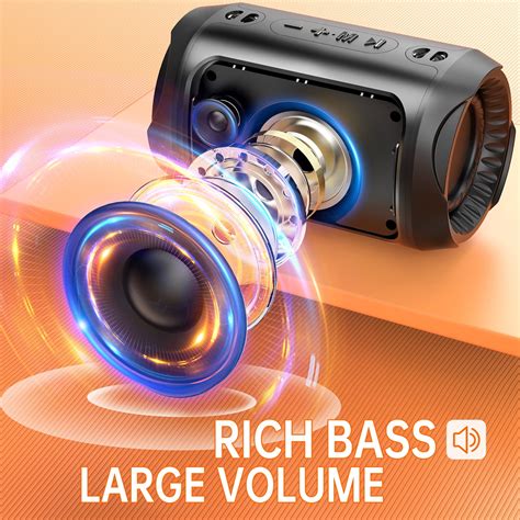 Buy Portable Wireless Bluetooth Speaker with Built-in-Mic,33ft ...