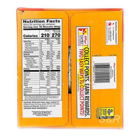 Frosted Mini Wheats Nutrition Facts