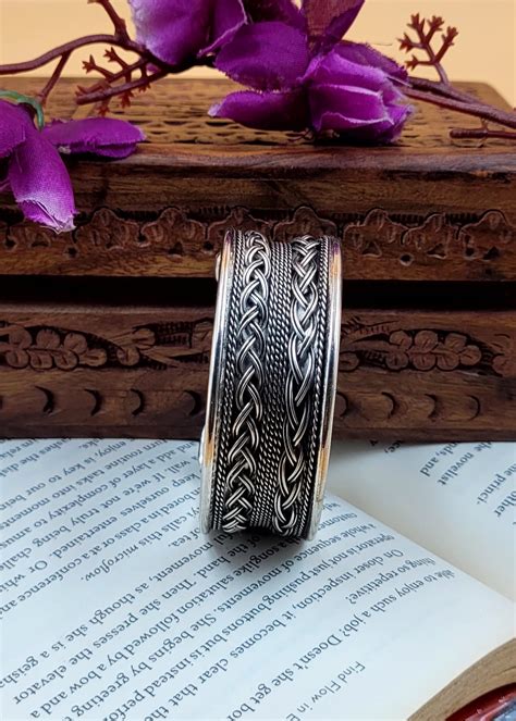 Double Braided Silver Oxidized Cuff Bracelet – zazyco