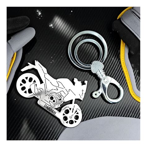 Piezart Personalized Stainless Steel Keychain made for Honda bikes ...