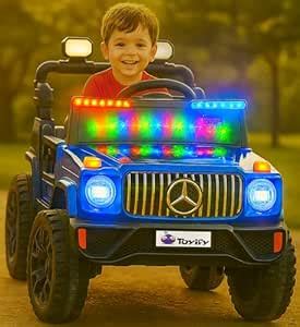 Buy Toyify Driving Electric Jeep for Kids 1 to 6 Years | Driving Car ...