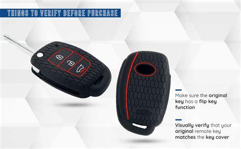 Keycare® Silicone Key Cover for Hyundai Grand i10 Nios with flip Key ...