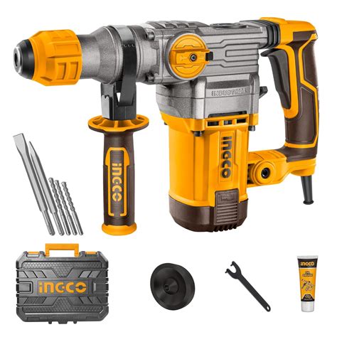 Ingco Hammer Drill Machine, 1500W Rotary Hammer Drill Machine Heavy Du ...