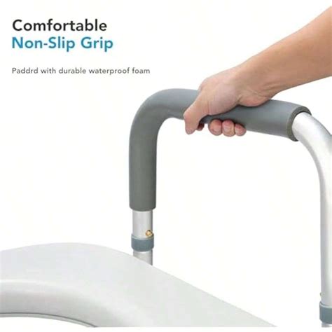 Raised Toilet Seat Heavy Duty Commode Chair With Handles Adjustable ...