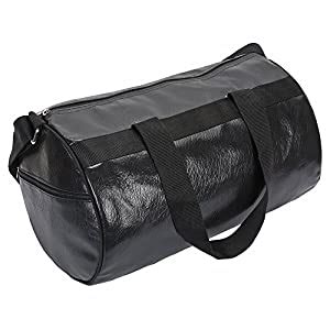 Buy Balachia Faux Leather Gym Travel Duffel Bag (Grey) at Amazon.in