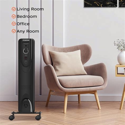 Buy Radiator Heater, 2022 Upgraded 1500W Portable Oil Filled Radiator ...