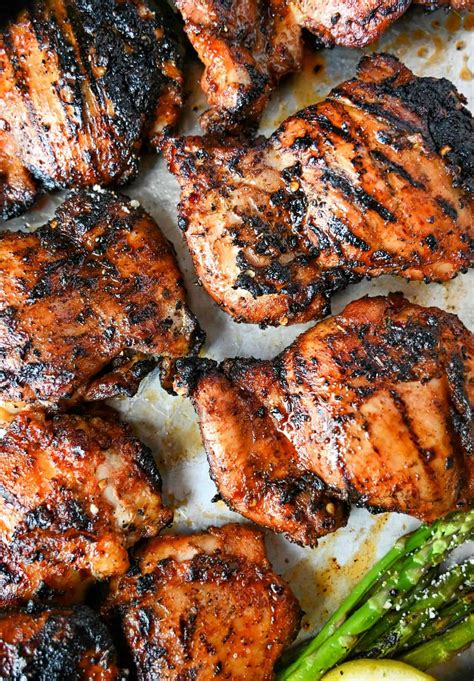 Sweet N Spicy Grilled Chicken Thighs - Butter Your Biscuit