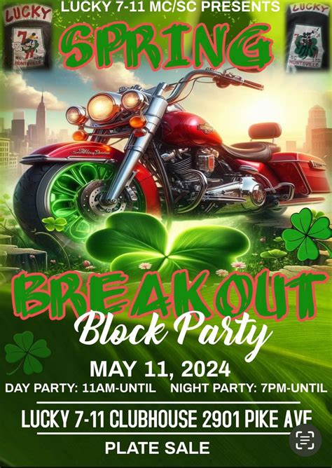 Lucky 7-11 MC/SC Spring Breakout/ Block Party, Lucky 7/ 11 Clubhouse ...