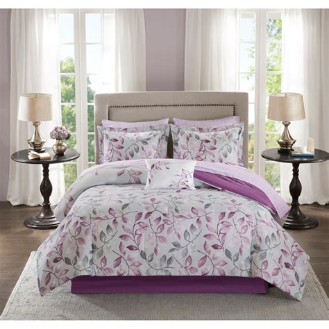 Madison Park Essentials Aurora Comforter Set with Cotton Bed Sheets ...