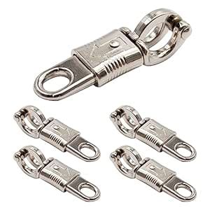 5-Pack Nickel Plated Quick Release Panic Snap with Fixed-Eye, Panic ...