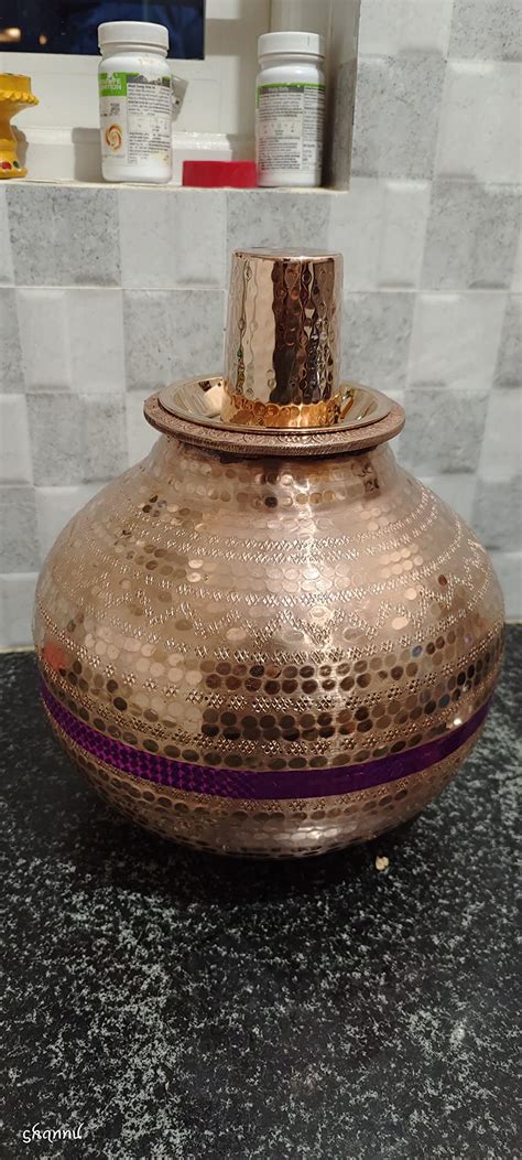 Buy SHIV SHAKTI ARTS Pure Copper Matka Water Dispenser Container Pot ...