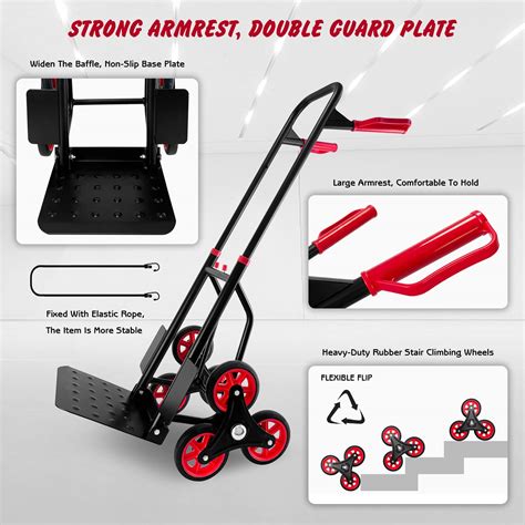 Snapklik.com : Stair Climber Hand Truck Dolly, Heavy Duty 440 Lb ...