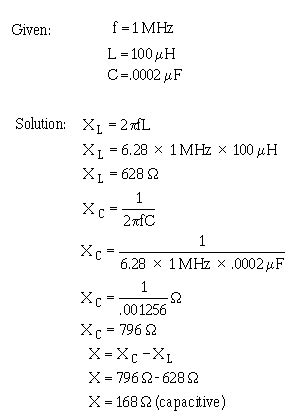 Image result for Electrical Reactance Formula