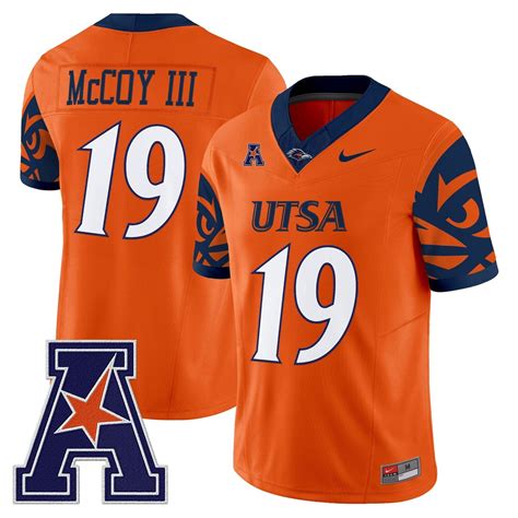 Willie McCoy III Jersey #19 UTSA Roadrunners 2025 Limited V2 Stitched ...