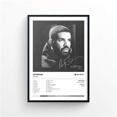 Drake "Scorpion" Poster Print – Rapper Posters