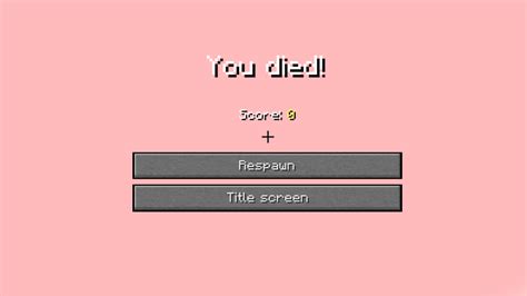 Image result for Minecraft Java Death Screen