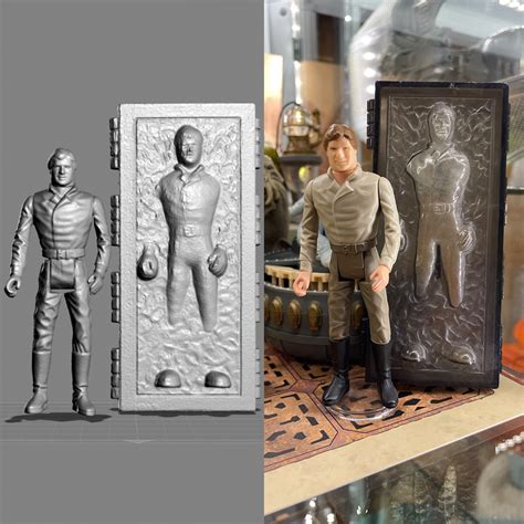STL file VINTAGE STAR WARS KENNER HAN SOLO (CARBONITE) ACTION FIGURE・3D ...