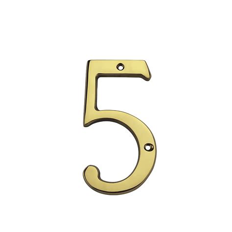 Stanley National N207-217 Brass House Number 6" #5 : Amazon.in: Home ...