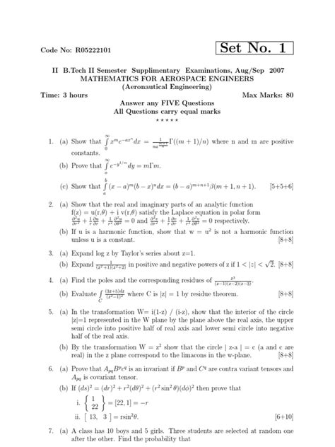 Aerospace Engineering Mathematics Question 的图像结果