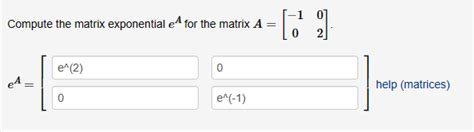 Image result for Exponential of Matrix for Complex Eigenvalues