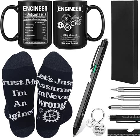 Amazon.com: Panitay Engineer Gifts Set for Men 9 in 1 Multi Tool Pen 14 ...