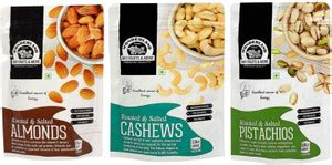 WONDERLAND FOODS (DEVICE) Roasted and Salted Dry Fruits Combo Pack of 3 ...