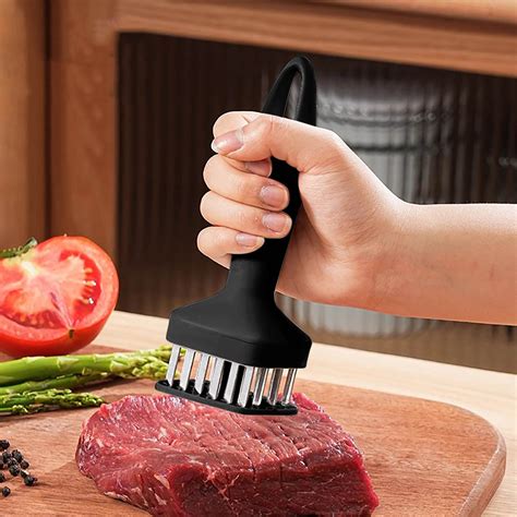 TOPRenddon Stainless Steel Meat Tenderizer Needle Meat Hammer Mallet ...