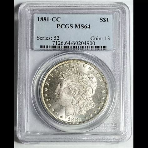 1881-CC Morgan Silver Dollar PCGS MS-64 - Bob Paul Rare Coins