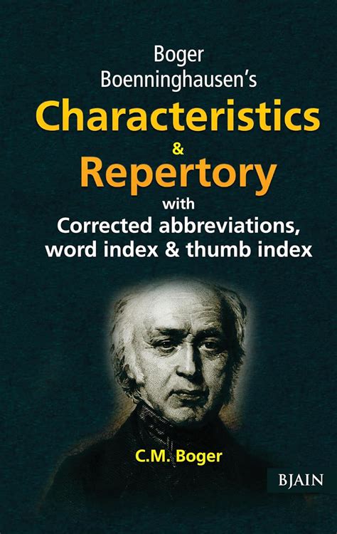 BBCR – Boger Boenninghausen’s Characteristics & Repertory | Classic ...