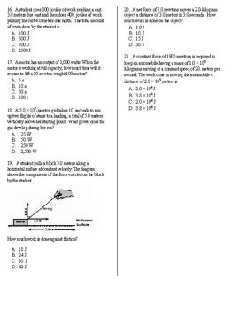 Image result for TPT Work and Power Worksheet