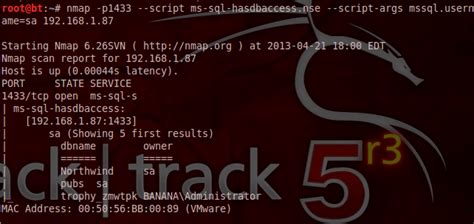 Image result for Nmap Scan of SQL Database