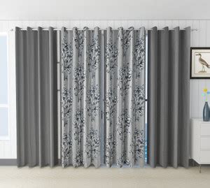 Galaxy Home Decor 213 cm (7 ft) Polyester Semi Transparent Door Curtain ...