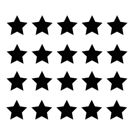 TENNER.LONDON Set of 20 Star Iron on Screen Print Fabric Applique ...