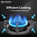 FABER HOB EXPERIA HT904 ALU AI FFD|Flame Failure Device| 4 Brass ...
