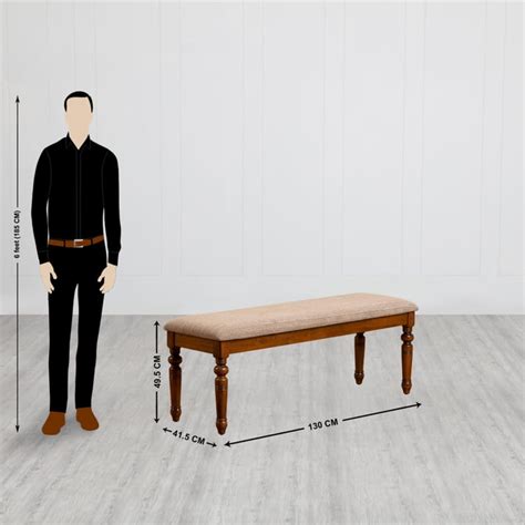 Buy Tagetes Dining Bench - Brown from Home Centre at just INR 13248.0