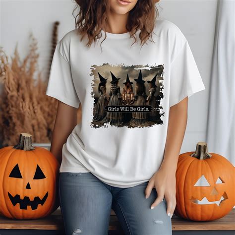 Funny Halloween Shirts, Girls Will Be Girls, Halloween Party Shirts ...