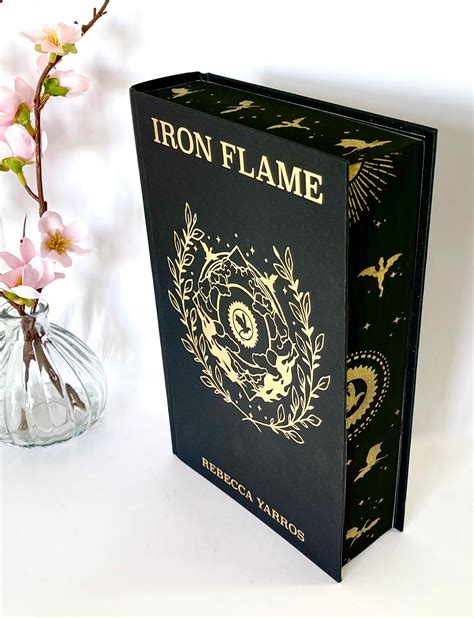 Iron Flame by Rebecca Yarros. Hardback Book With Custom Gold Foil ...
