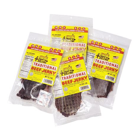 Stan's Beef Jerky BULK - 4 Pack - 2oz Traditional