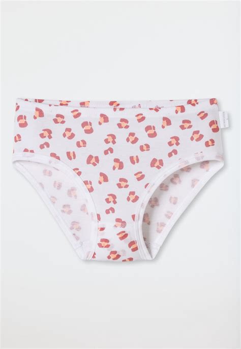 Lot de 3 culottes imprimé animalier mauve/blanc - Fine Rib | SCHIESSER