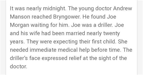 Why did Joe Morgan stand waiting for Andrew Manson at midnight ...