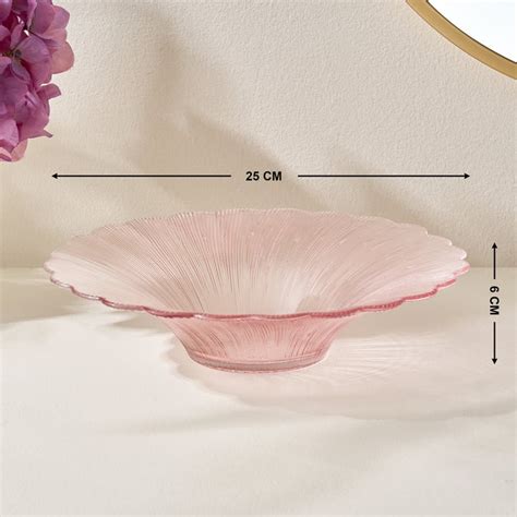 Buy Fiora Delphi Glass Floral Decorative Bowl from Home Centre at just ...