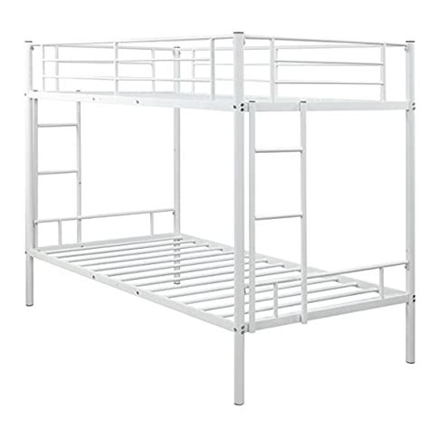 Home & Garden Swing Twin Sturdy Metal Bunk Bed with Two-Side Ladders ...