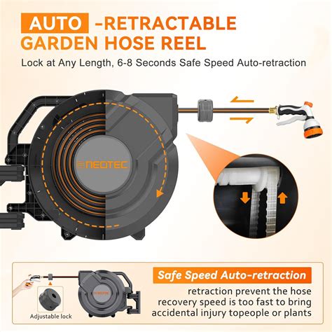 NEOTEC Retractable Hose Reel, 1/2 in x 100 ft Wall Mounted India | Ubuy
