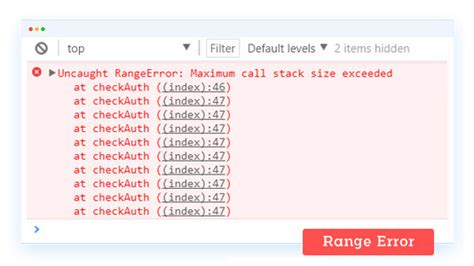 Image result for Range Error JavaScript