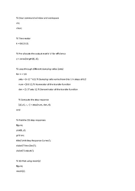 Docu - dfcghcghghcghgcggcvgcv - % Clear command window and workspace ...