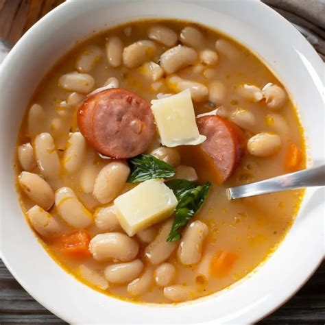 Tuscan White Bean And Sausage Soup - Italian Inspired Dish - Soup Chick