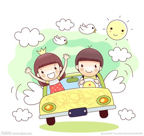 男孩开车载女孩兜风设计图__图片素材_其他_设计图库_昵图网nipic.com