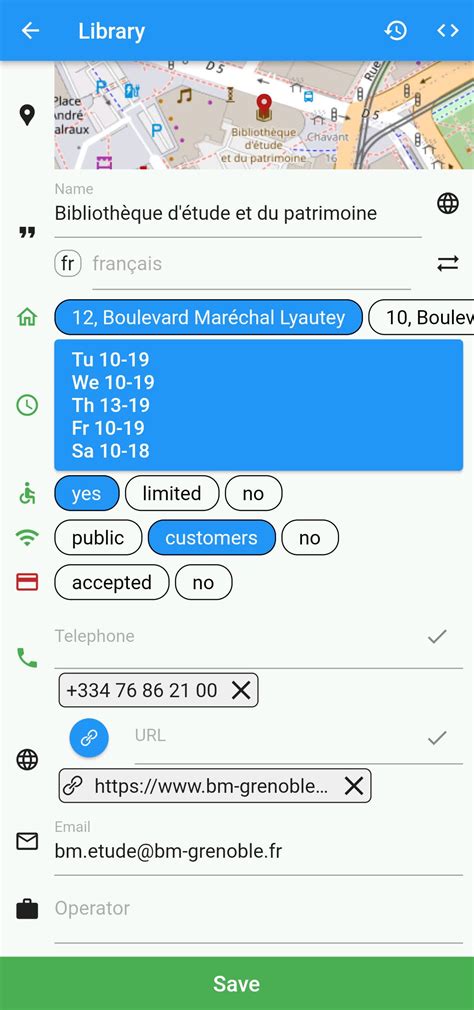 OpenStreetMap in Flutter 的图像结果