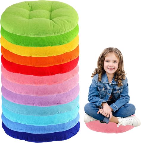 Amazon.com : Gerrii 12 Pieces Floor Cushions Classroom Flexible Floor ...